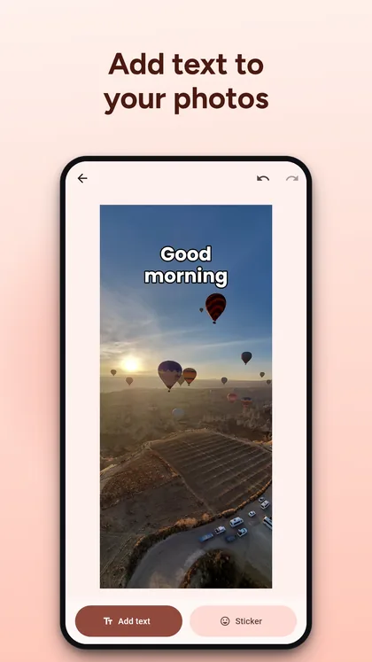 Text on Photo screenshot 1